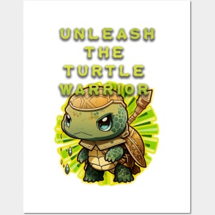 Unleash The Turtle Warrior Posters and Art